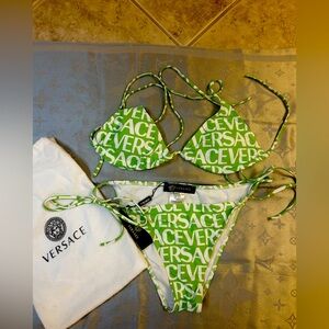 Versace Lime Green Swimwear beautiful new